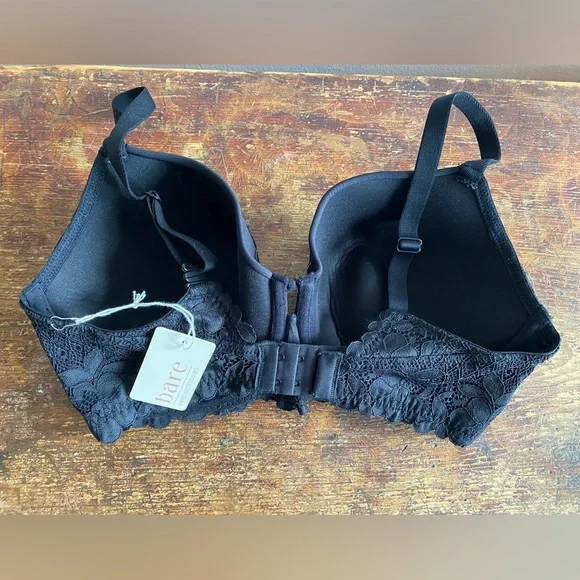 NWT Barr Necessities T-Shirt Bra Black Floral 32DDD - Picture 4 of 6